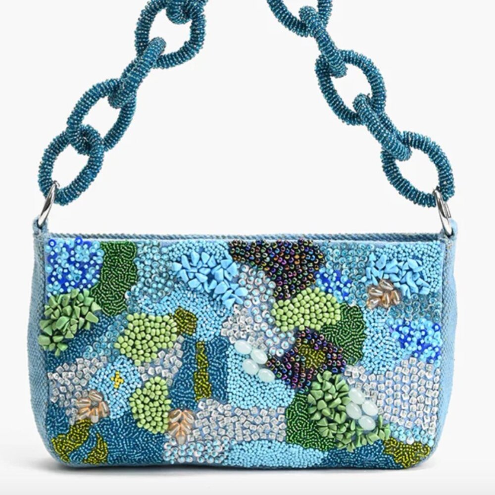 AMERICA AND BEYOND Blue Lagoon Glam Bag